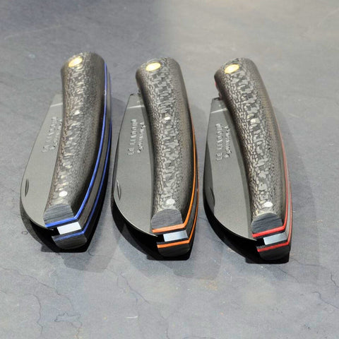 Liadou Racing Black en Fibre de carbone & platines en G10