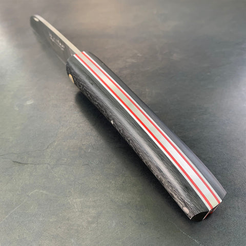 Liadou Racing en Fibre de carbone & platines en G10 blanc/rouge "Lightweight"