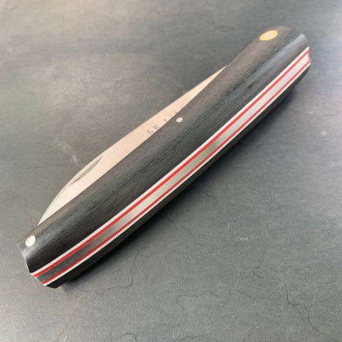 Liadou Racing en Fibre de carbone & platines en G10 blanc/rouge "Lightweight"
