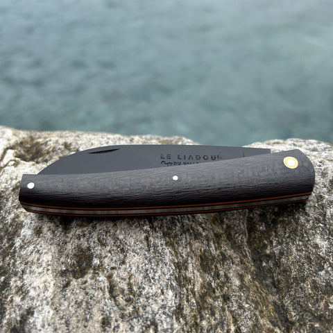 Liadou Racing Black en Fibre de carbone & platines en G10
