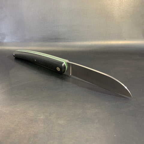 Liadou Racing en Fibre de carbone & platines en G10 blanc/vert "Lightweight"