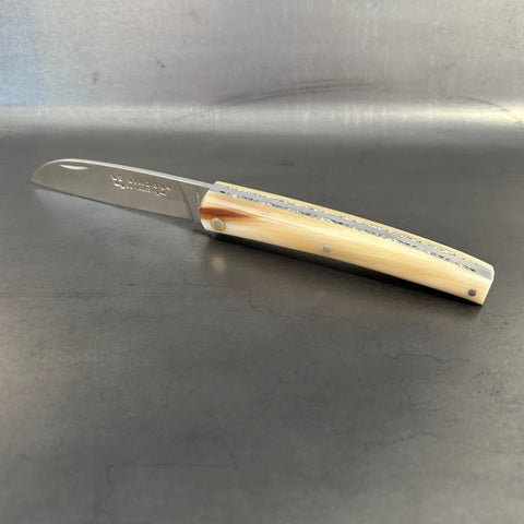 Petit Liadou en Pointe de Corne Jaspée & Platines Ciselées