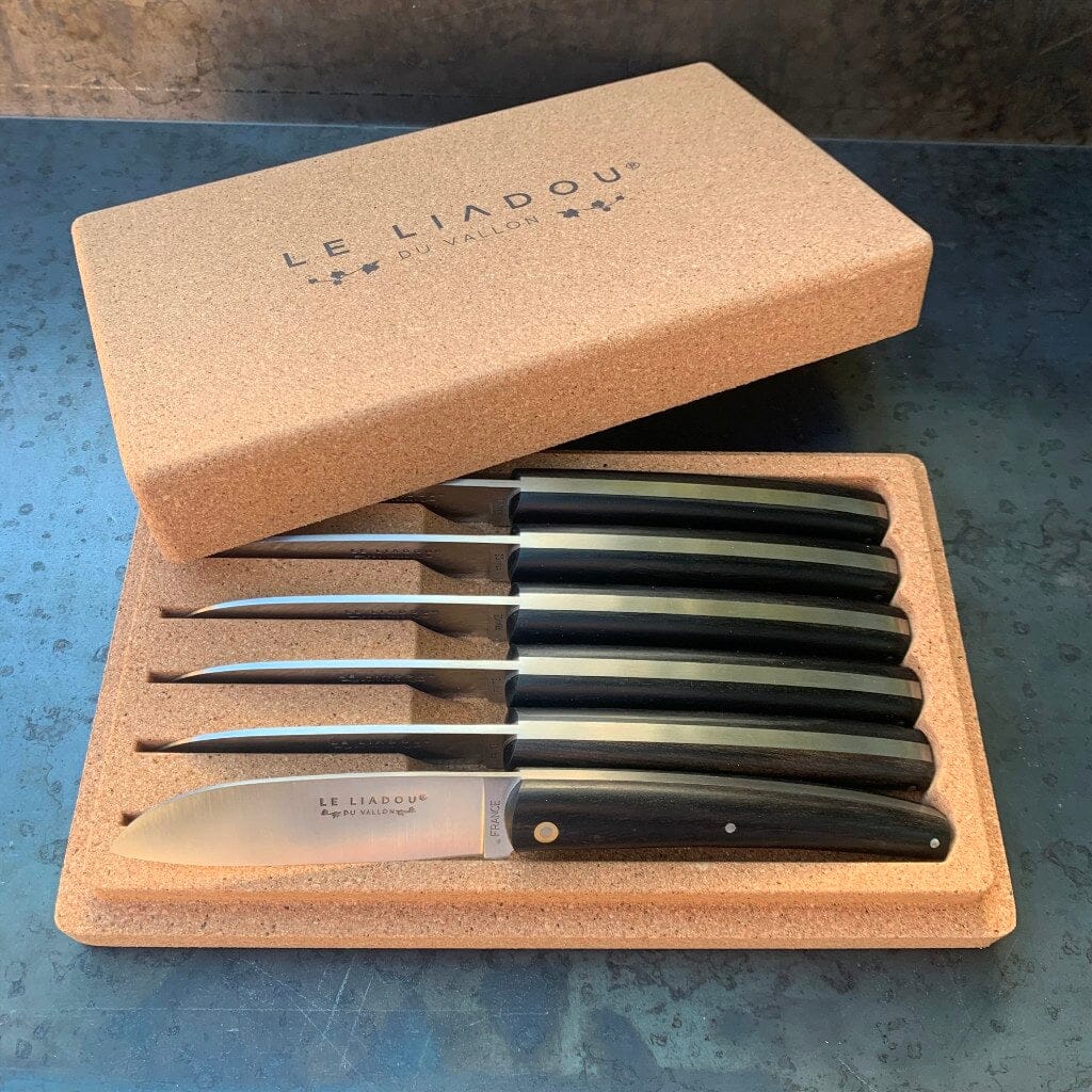 Coffret de couteaux de table ebene