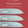Liadou table knives in black G10 fiberglass (box of 1, 2 or 6 pieces)