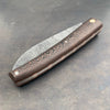 Liadou Exception in carbon fiber/copper, chiseled copper plates &amp; stainless steel Damascus blade