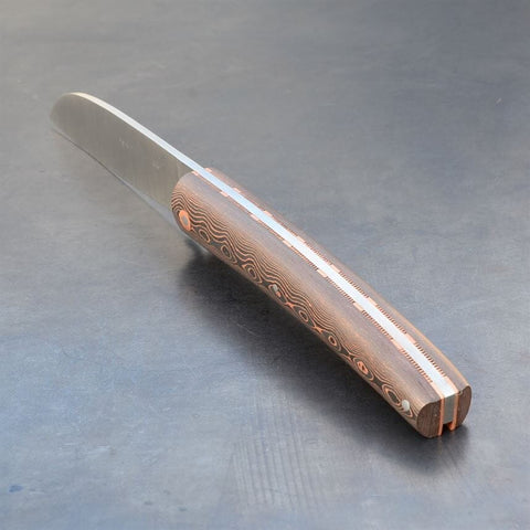 Liadou Exception in carbon fiber/copper, chiselled copper plates & RWL34 steel blade