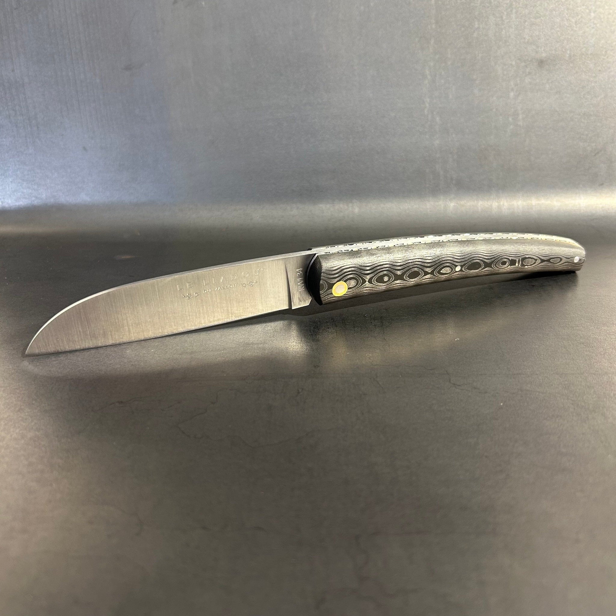 Liadou Exception in carbon fiber/copper, chiseled copper plates & RWL34 steel blade