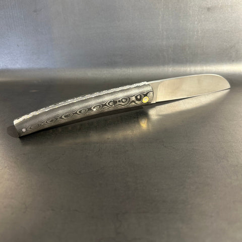 Liadou Exception in carbon fiber/copper, chiseled copper plates & RWL34 steel blade