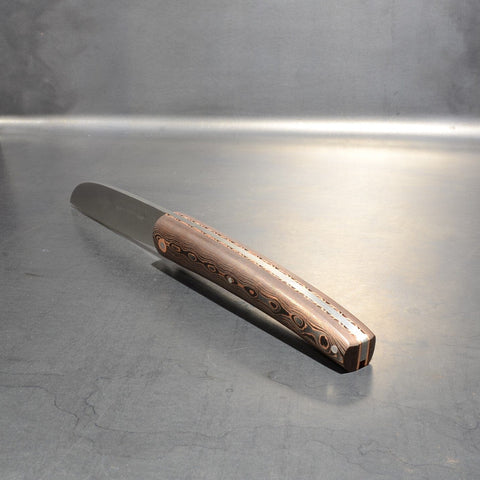 Liadou Exception in carbon fiber/copper, Chiseled copper plates & RWL34 steel blade