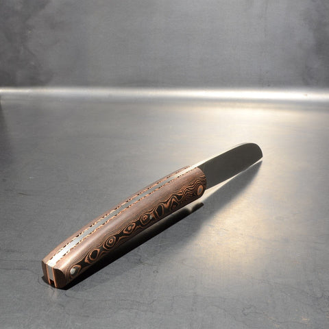 Liadou Exception in carbon fiber/copper, Chiseled copper plates & RWL34 steel blade