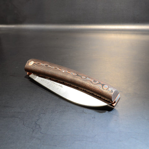 Liadou Exception in carbon fiber/copper, Chiseled copper plates & RWL34 steel blade