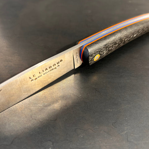 Liadou Racing en Fibre de carbone & platines en G10 orange/bleu "Lightweight"