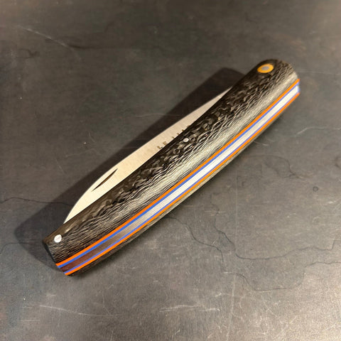 Liadou Racing en Fibre de carbone & platines en G10 orange/bleu "Lightweight"