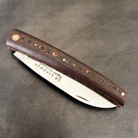 Liadou Exception in carbon fiber/copper &amp; Chiseled copper plates