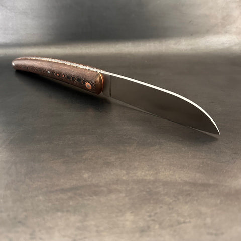 Liadou Exception in carbon fiber/copper, chiseled copper plates & RWL34 steel blade