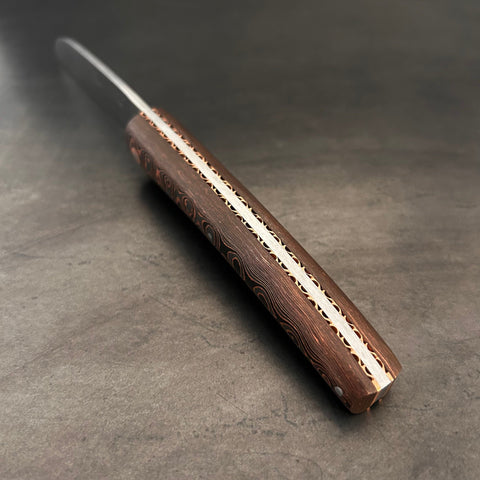 Liadou Exception in carbon fiber/copper, chiseled copper plates & RWL34 steel blade