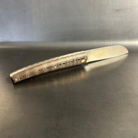 Liadou Exception in carbon fiber/copper, chiseled copper plates & RWL34 steel blade