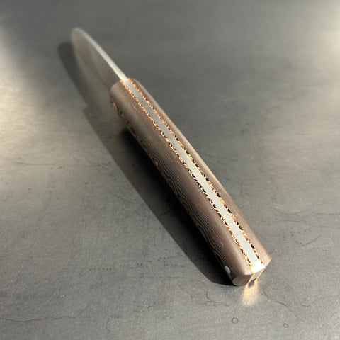 Liadou Exception in carbon fiber/copper, chiseled copper plates & RWL34 steel blade