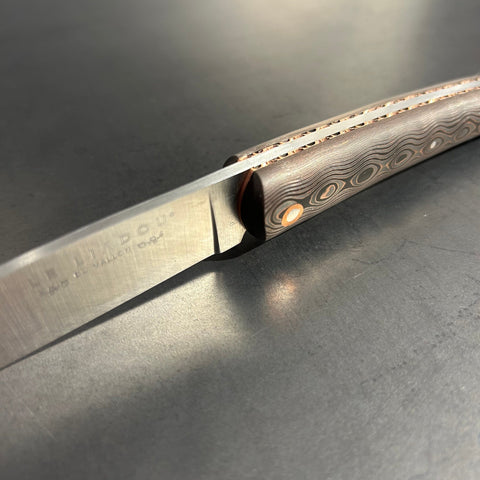 Liadou Exception in carbon fiber/copper, chiseled copper plates & RWL34 steel blade