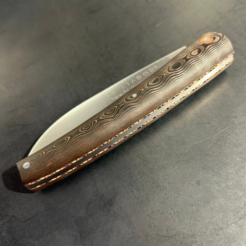Liadou Exception in carbon fiber/copper, chiseled copper plates & RWL34 steel blade