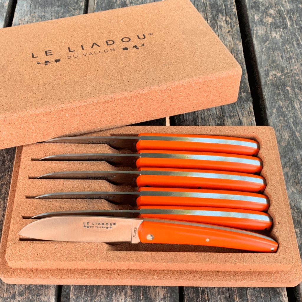 Couteaux de table en foudre de Chêne  Coffret de 6 couteaux – Le Liadou du  vallon ®