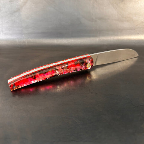 Petit Liadou en Abalone rouge & Platines Ciselées