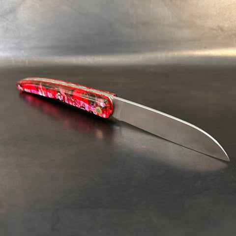 Petit Liadou en Abalone rouge & Platines Ciselées