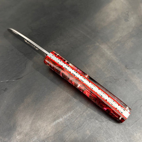 Petit Liadou en Abalone rouge & Platines Ciselées