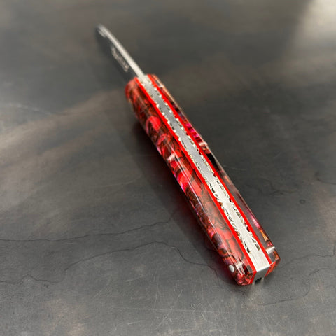 Petit Liadou en Abalone rouge & Platines Ciselées