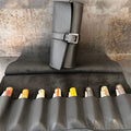 Black Leather Storage and Carry Case for 8 Knives