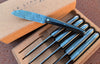 Liadou table knives in carbon fiber brass, copper, titanium (box of 1, 2 or 6 pieces)
