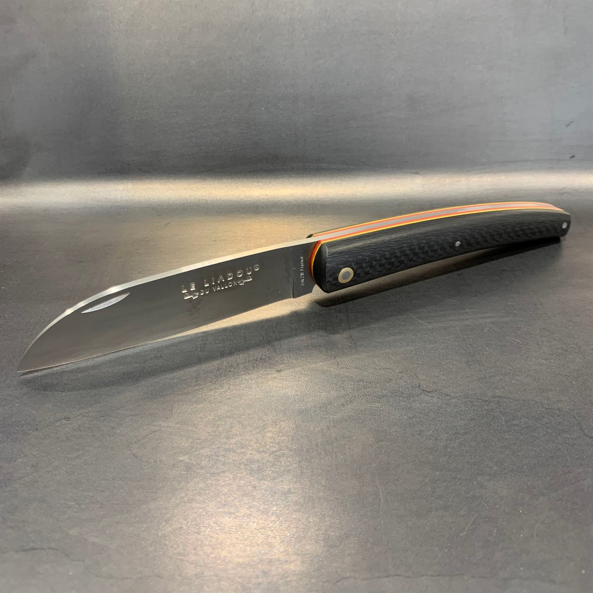 Liadou Racing in Carbon Fibre & Yellow/Red G10 Liners "Lightweight"